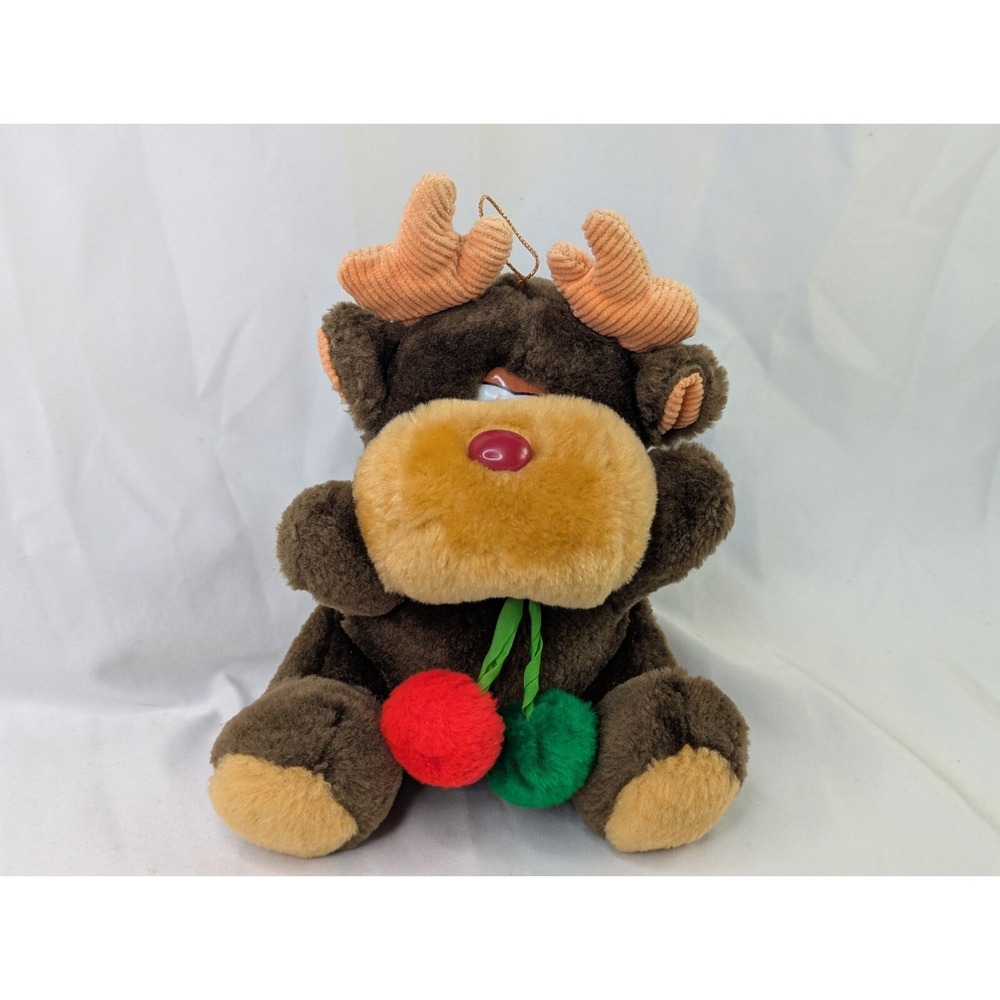 Fun‎ World Reindeer Moose Plush 8 Inch Stuffed Animal Toy